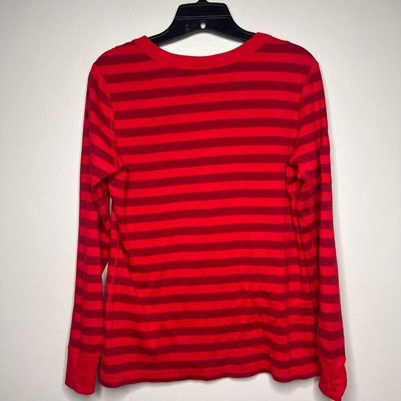 Hannah Andersson Women's Disney Collection Holiday Pajama Set Red Gold Mickey - Picture 5 of 10